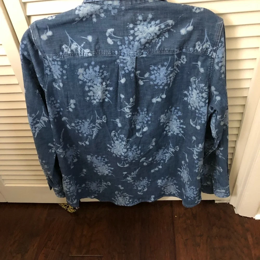 Denim pattern button down - Picture 3 of 3